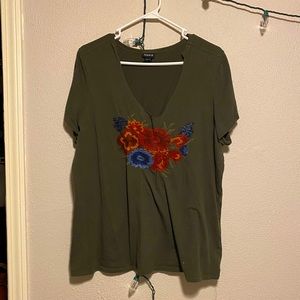 Torrid Size 1 Deep Scoop Tee